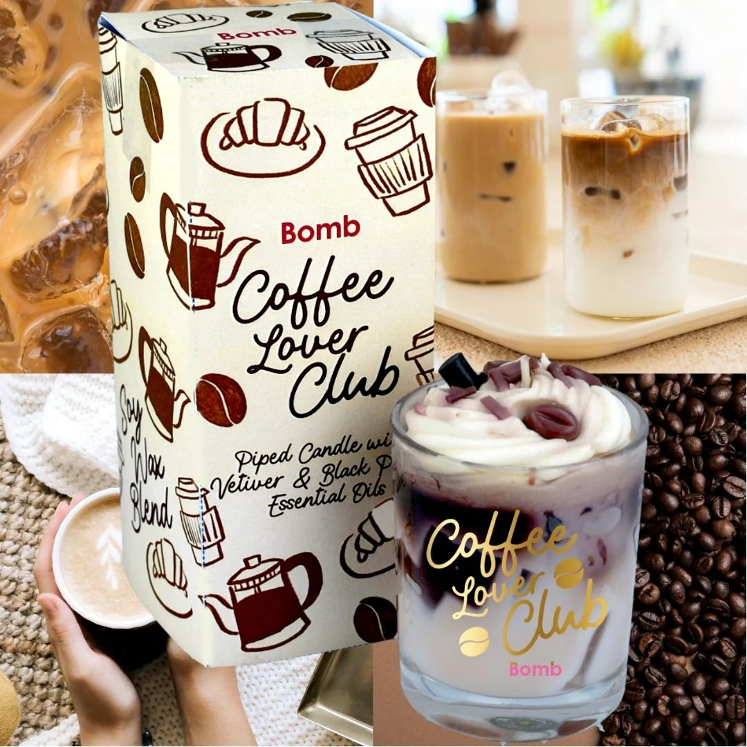 Žvakė stiklinėje „Coffee Lover Club“