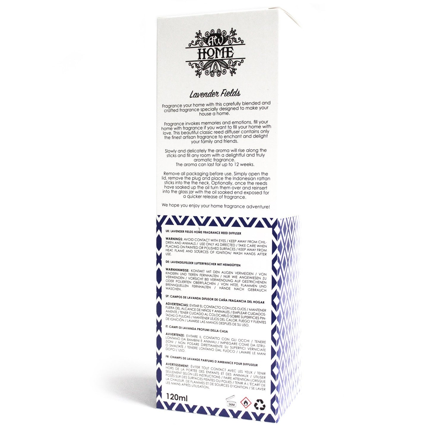 Namų Kvapas su Lazdelėmis – „Levandų Laukai“ (120 ml)