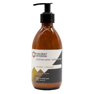 Aromaterapinis Rankų ir Kūno Losjonas – „Imbieras ir Apelsinas“ (300 ml)