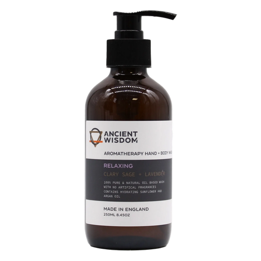 Aromaterapinis rankų ir kūno prausiklis – „Atpalaiduojantis“ (Levanda ir Kvapusis šalavijas)