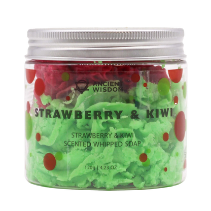 Purus kreminis muilas – „Braškė ir Kiviai“ (120 g)