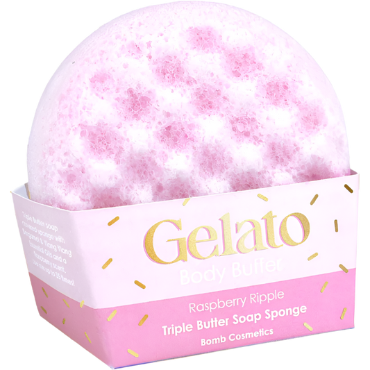 Kūno Šveitimo Muilo Kempinė "Raspberry Ripple Gelato"