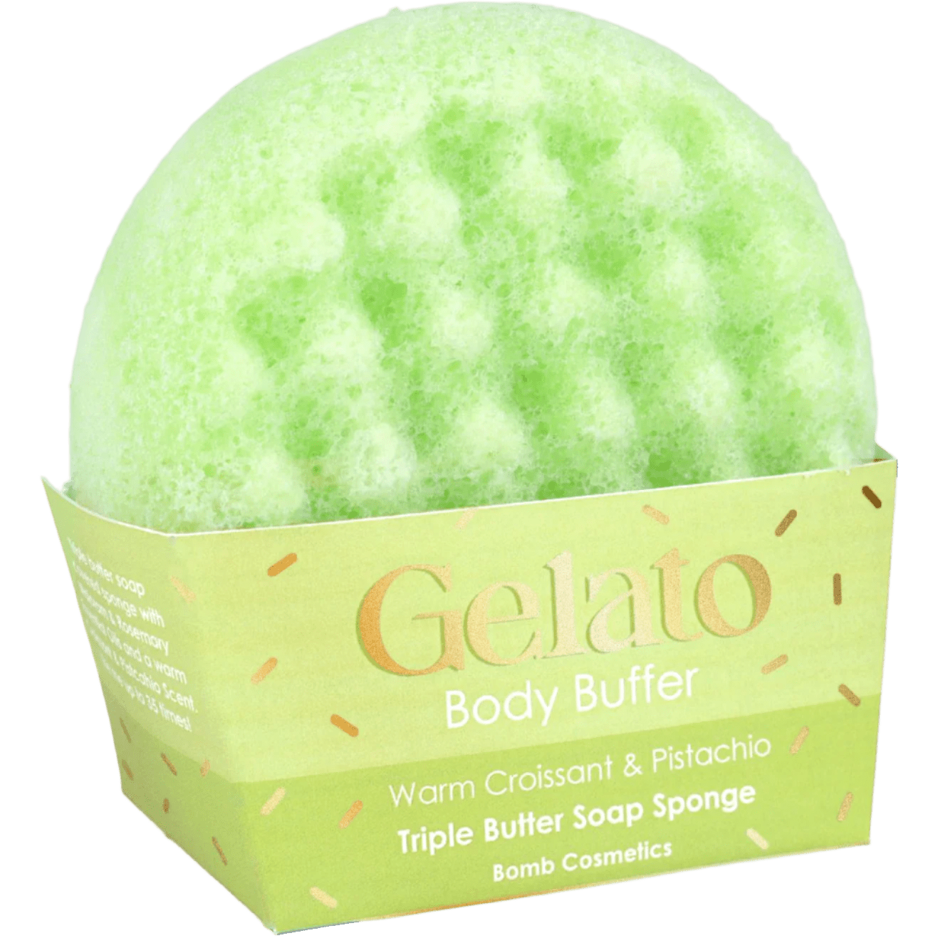 Kūno Šveitimo Muilo Kempinė "Warm Croissant & Pistachio" - Spa4You